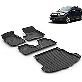VOUKIY Floor Mats & Cargo Liner for 2007 2008 2009 2010 2011 Honda CRV Car Mats Automotive Cargo Mat Floor Liners Trunk Mat Honda CR-V All Weather Floor Mats Trunk Liner Accessories