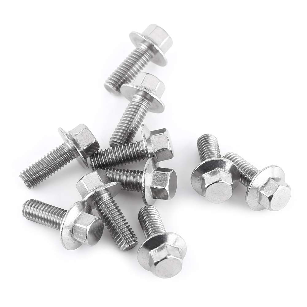 Hex Drive Flange Screws 10pcs M8 Stainless Steel Bolts with Washer Cap Head Screws โ image 1