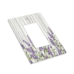 Rustic Wooden Plank Lavender 1 Gang Light Switch