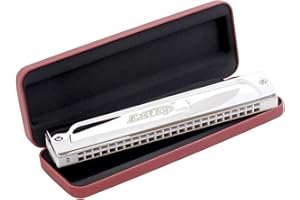 East top 24 Hole Tremolo Harmonica Key of D, Professional Harmonica D Tremolo Harmonica D 24 Hole Armonica Musical Instrument