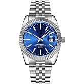 Men's Classic Analog Quartz Watch Stainless Steel Business Watches for Men | Date Waterproof Dress Luxury Easy Reader Watch