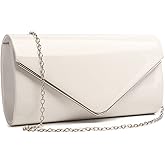 Patent Leather Envelope Clutch Womens Evening Handbag Stylish Shoulder Bag Purse for Christmas Wedding Party Prom