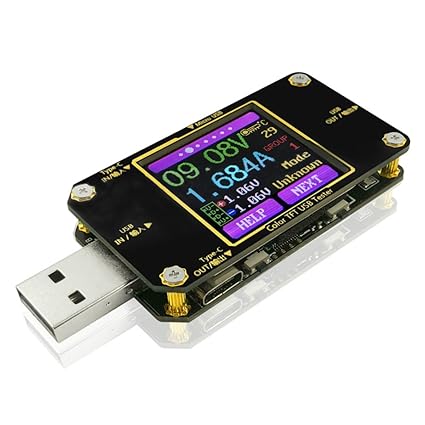 Voltmeter USB Tester USB-Spannungsprüfer USB-Multimeter-Tester Power Meter Digital-Spannungs-Energie-Anzeigen-Farbe Multi-fun