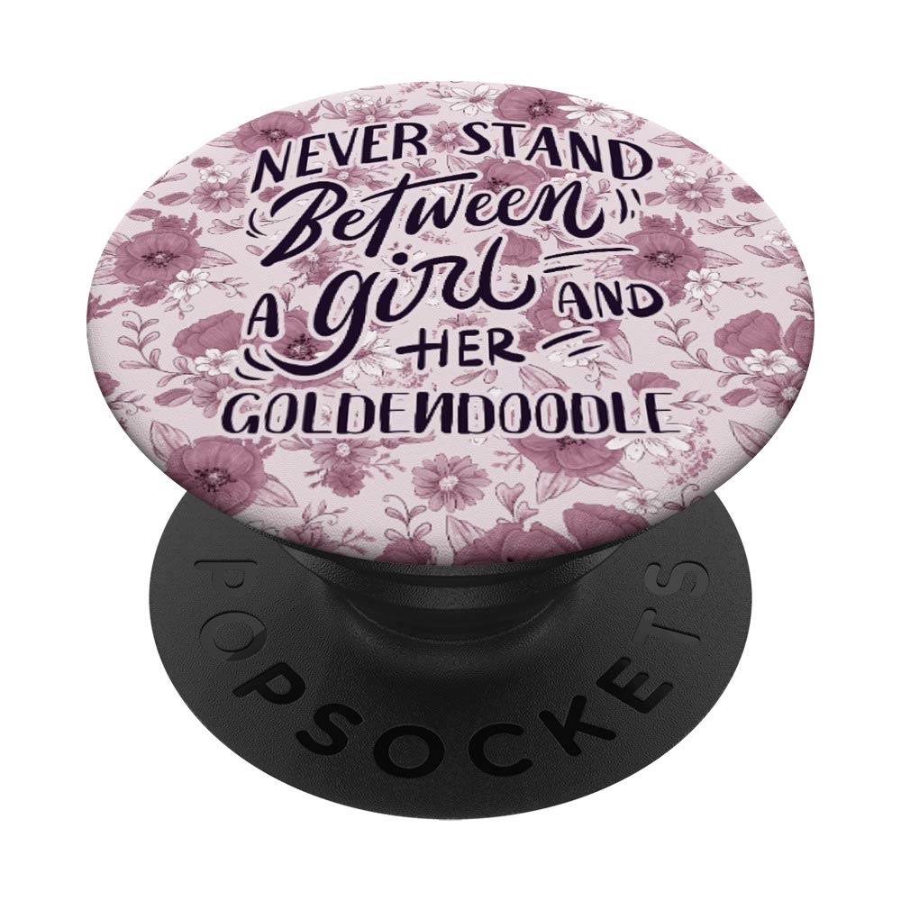 Dog Owner Gift A Girl And Her Goldendoodle PopSockets PopGrip: Swappable Grip for Phones & Tablets