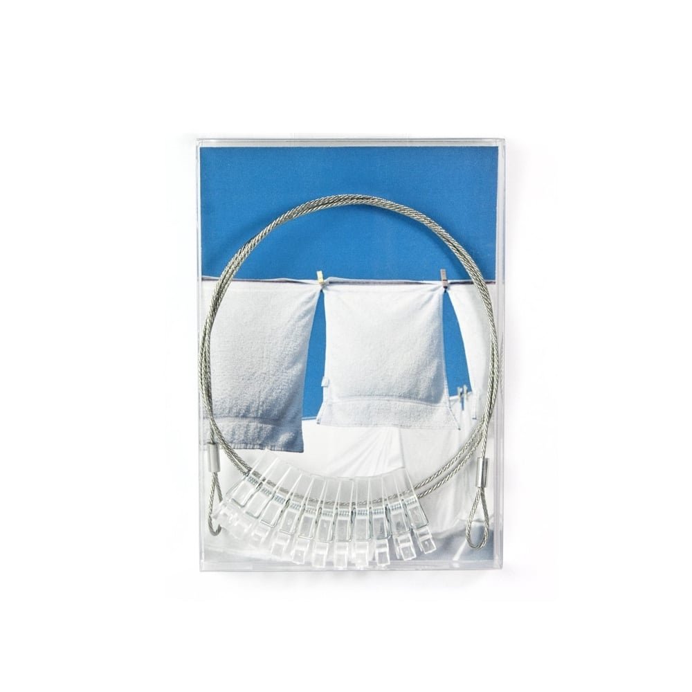 Trendform® Mini Magnetic Photo Wire with 10 Clear Pegs - 100cm