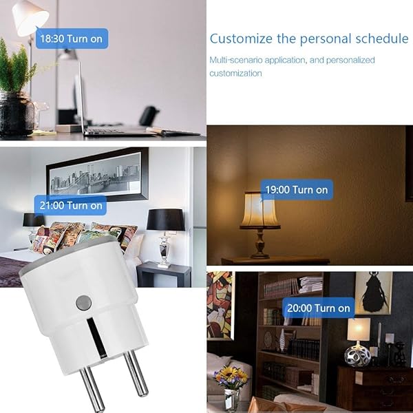 Enchufe WiFi inteligente con temporizador y toma de control remoto Compatible con Alexa Google Home el pequeo tamao ayudan a reducir el atascamiento de otras tomas de corriente