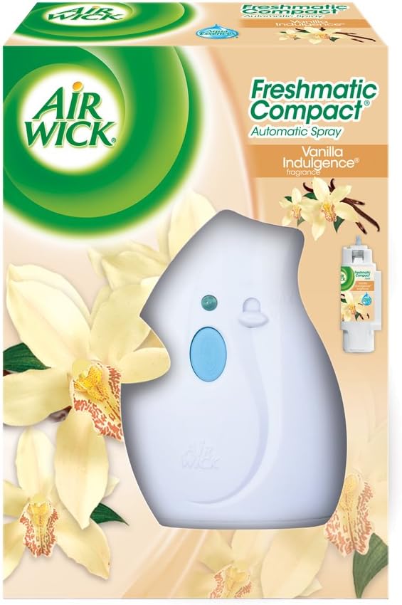 Air Wick Freshmatic Compact Automatic Spray Starter Kit Odor Detect, Vanilla
