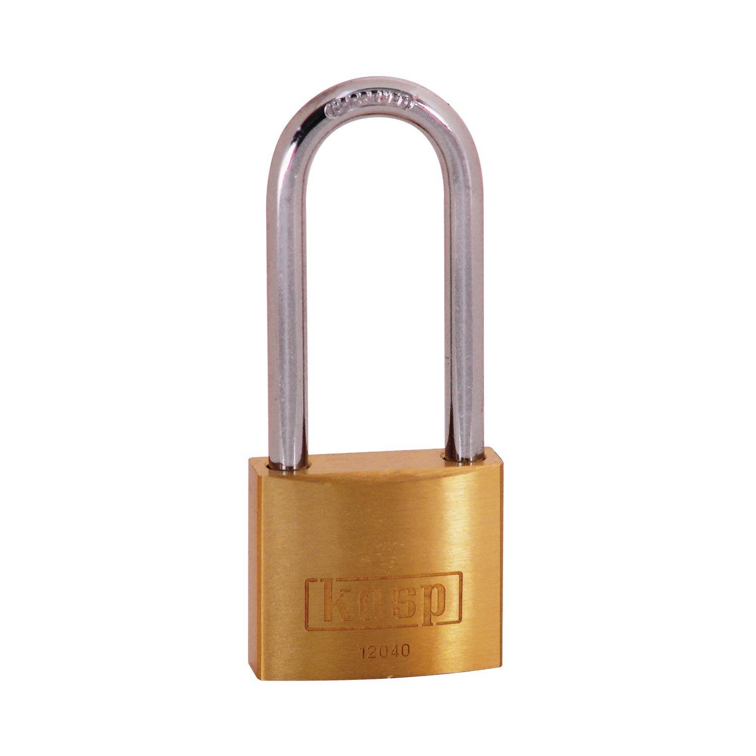 Kasp K12040L63D Brass Padlock 40 x 63 mm Long Shackle, Gold, 40x63 mm