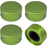 Guitar Effect Footswitch Topper, 4-Pack, Multiple Colors, Non-Slip Comfort Cap (Green)