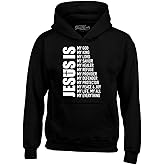 shop4ever Jesus is My Everything My God My Lord My Savior Christian Hoodie Sweatshirts