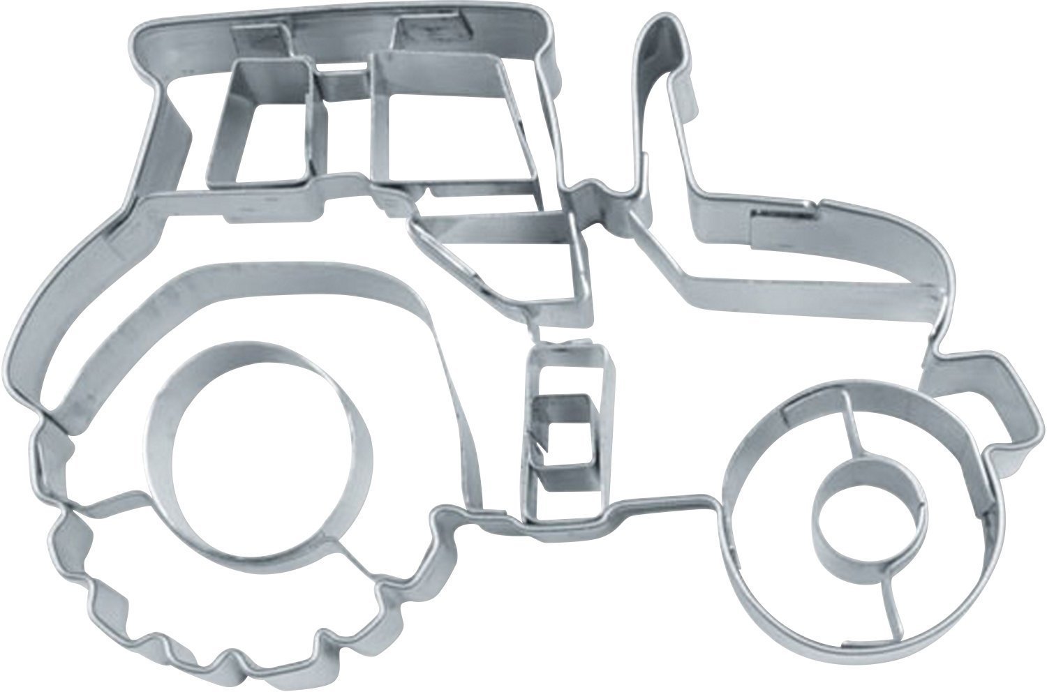 Staedter Embossing Tractor Cookie Cutter, Silver