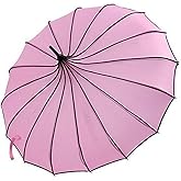 VIVI SKY Pagoda Peak Old-fashionable Ingenuity Umbrella Parasol (pink)