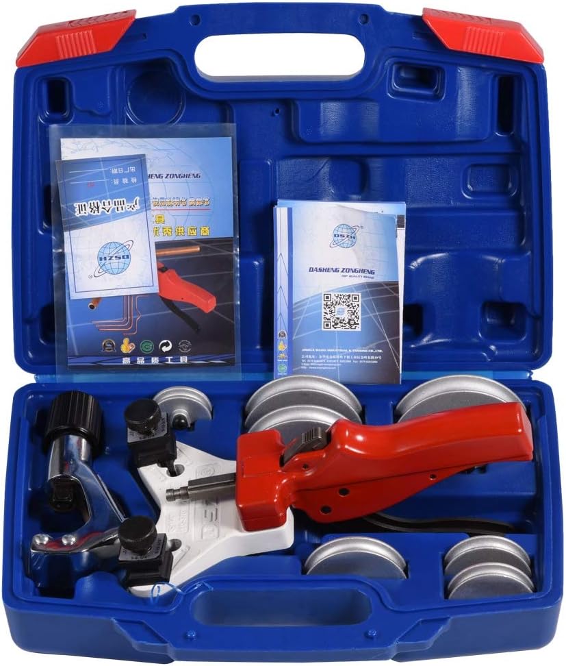 Manual Tube Bender, Copper Pipe Tubing Bender Tool Kit 512mm WK666