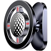 Ultra-Secure Magnetic Golf Cart Phone Mount | Compatible with iPhone 17/16/15/14/13/12 & MagSafe Cases | Universal Fit for EZGO, Club Car, Yamaha Golf Carts | Ideal Golf Accessory Gift for Men & Women