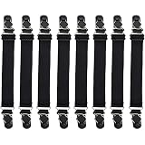 Amazon.com: Adjustable Stocking Clip Elastic Double-way Thigh High ...