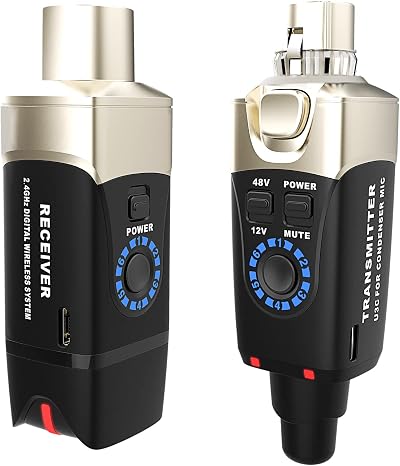 Xvive U3C Microphone Wireless System 2.4GHz XLR Transmitter Receiver
