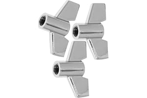 MUSISALY 3pcs Aluminum Alloy Drum Wing Nuts Cymbal Attachments Percussion Instrument Tools for Hi-hat Drum
