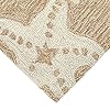Liora Manne Capri Coastal Starfish Neutral Indoor/Outdoor Rug, 1'8" x 2'6"
