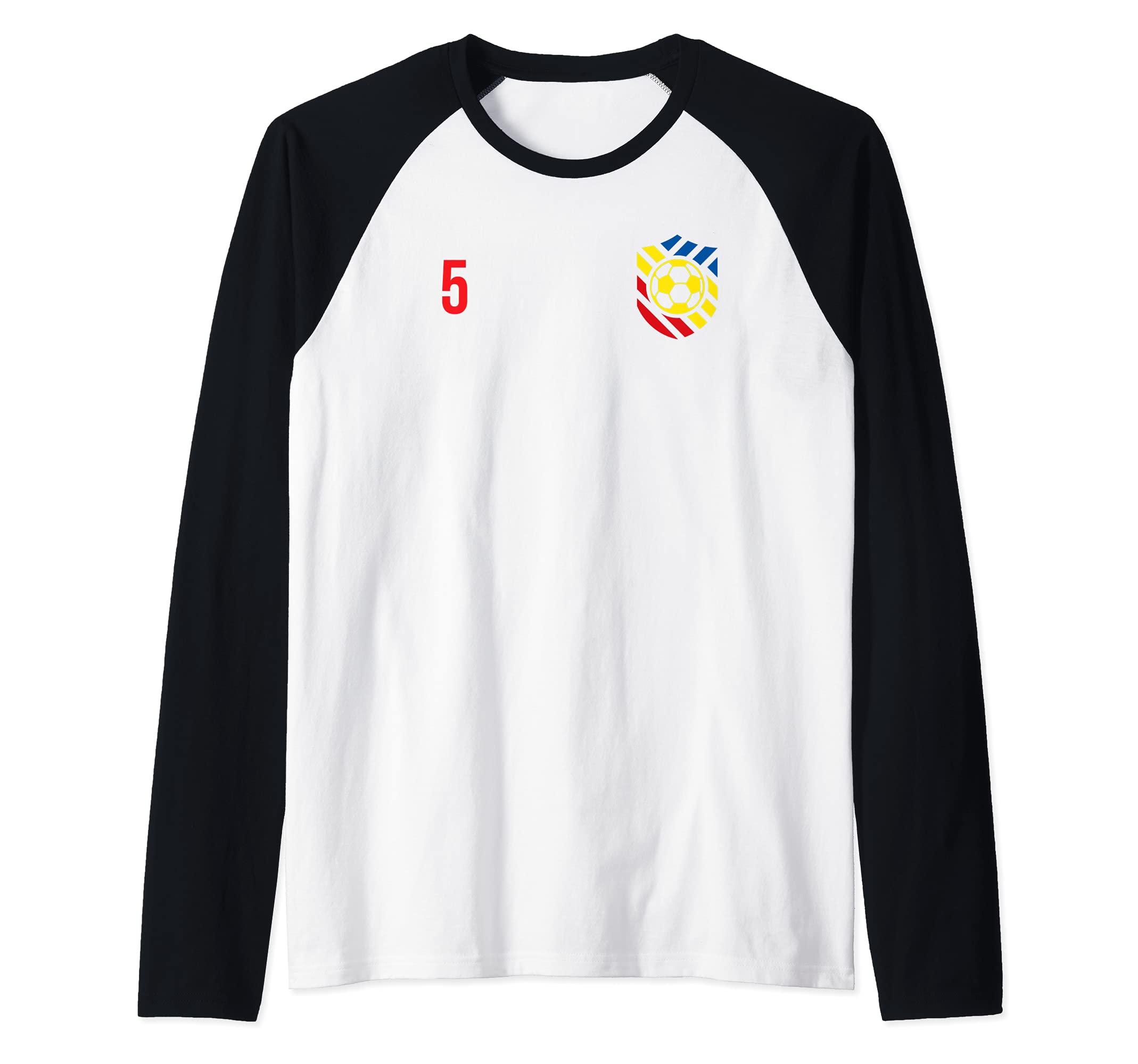 Flag Romania Raglan Baseball Tee
