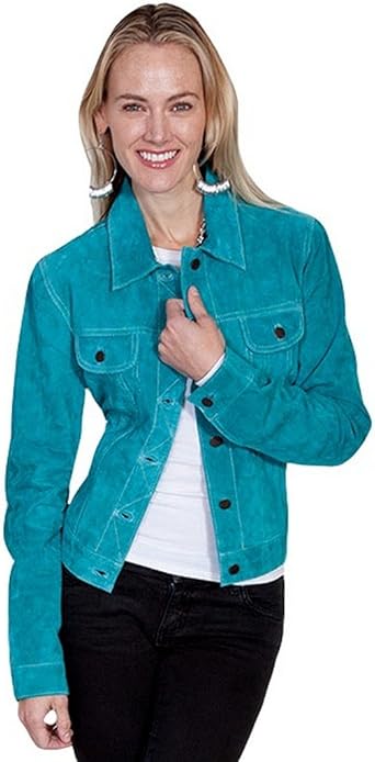 womens suede jean jacket
