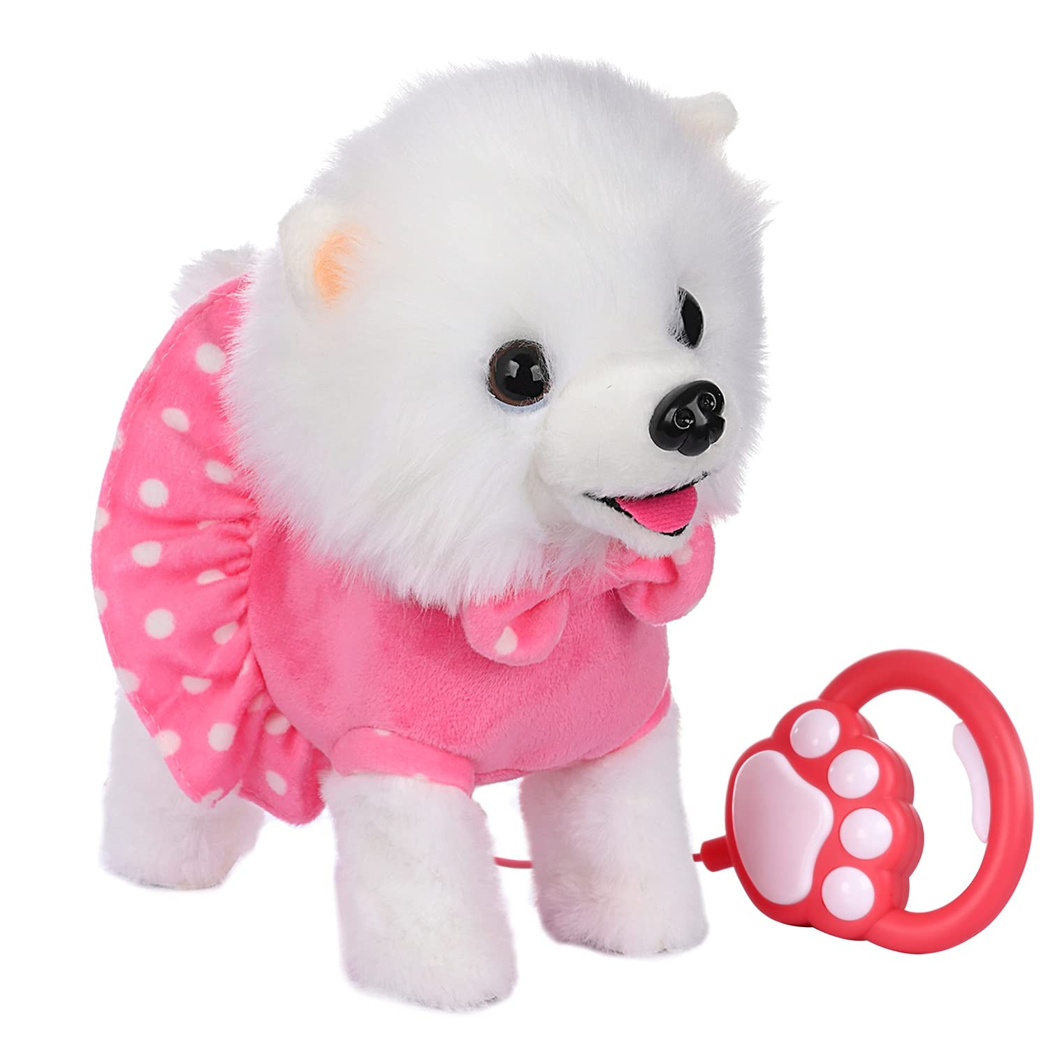 Photo 1 of WorWoder Electronic Singing Walking and Barking Plush Dog Toy Interactive Puppy Dog with Remote Control Leash for Kids Toddler Gifts Birthday Girls Boys