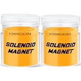 2 Pcs Solenoid Magnet, Solenoid Valve Magnet Tool #TLMKC, Solenoid Valve Troubleshooting Magnet Tool 18mm, Fits Most Industry Valves (Included Cannister Case)