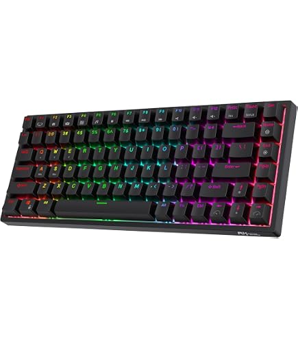 Amazon.com: RK ROYAL KLUDGE RK84 Wired RGB 75% Hot Swappable