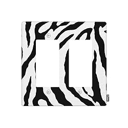 Pznen Light Switch Covers, Zebra Animal Skin