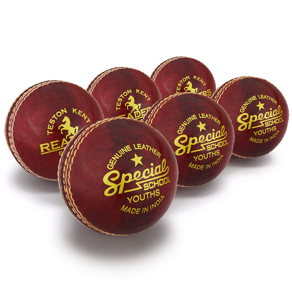 Readers Special School Cricket Ball 4.75oz, Red, Youths (Box Of x6)