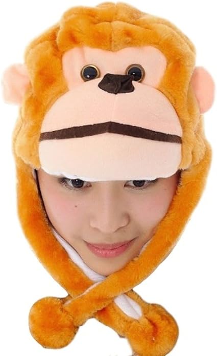 Amazon サル かぶりもの 申 干支 きぐるみ 帽子 猿 動物 コスプレ ふわふわ モンキー キャップ 16 年 オレンジ コスプレ 仮装 通販