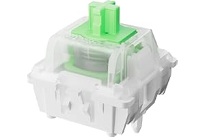 Keychron Magnetic Switches Aurora Linear - 110 PCS, 50gf, Pre-Lubed, 0.1mm Adjustable Actuation, Gateron Double-Rail Hall Effect, Compatible Replacement for HE Keyboards Only