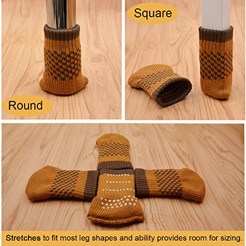 80 Off 24pcs Chair Legs Socks Knitted Furniture Leg Floor