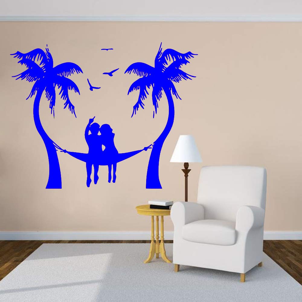 xingbuxin Sea Palms Tree Wallpaper Sea Gull Wall Art Mural Amante ...