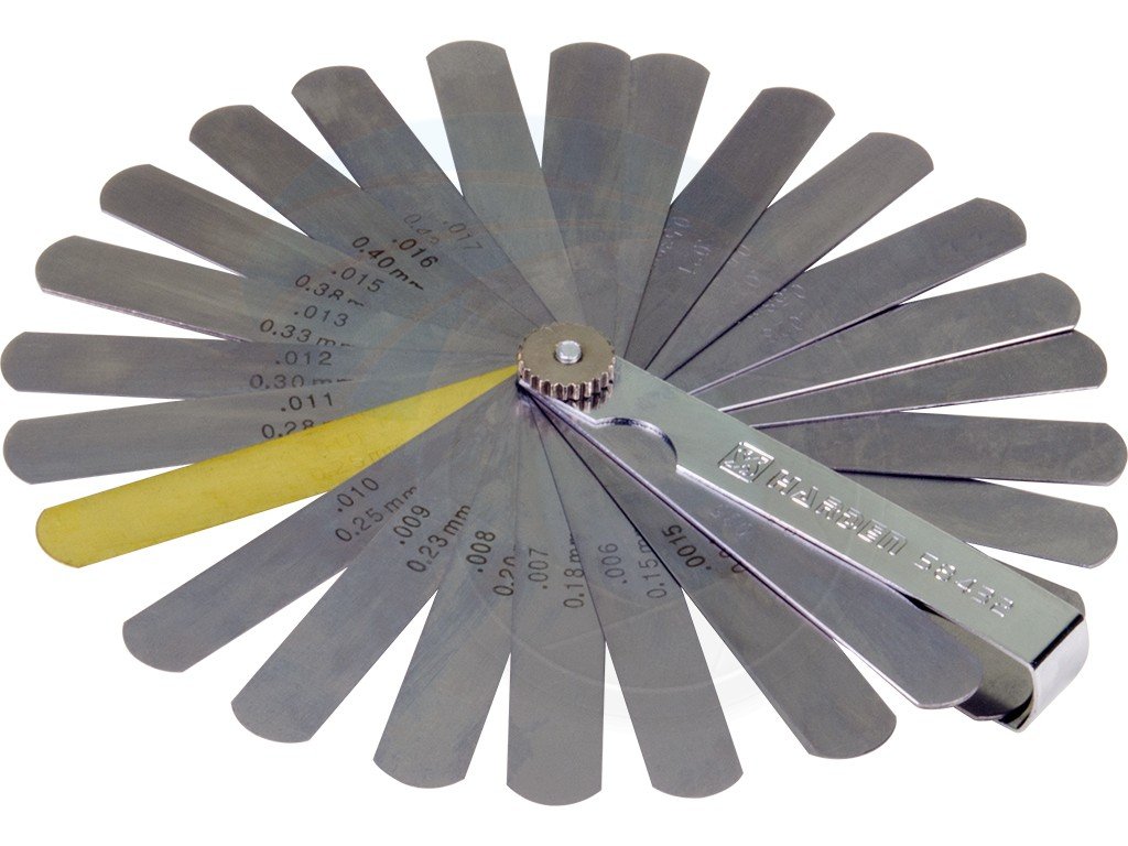 HARDEN Professional Metric and Imperial Feeler Gauge 90mm, 32 gauges Sizes 0.04-0.88mm (HAR 58432)