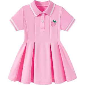Move Dance Toddler Girls Dress Short Sleeve Polo Casual Outfit 12M-5T