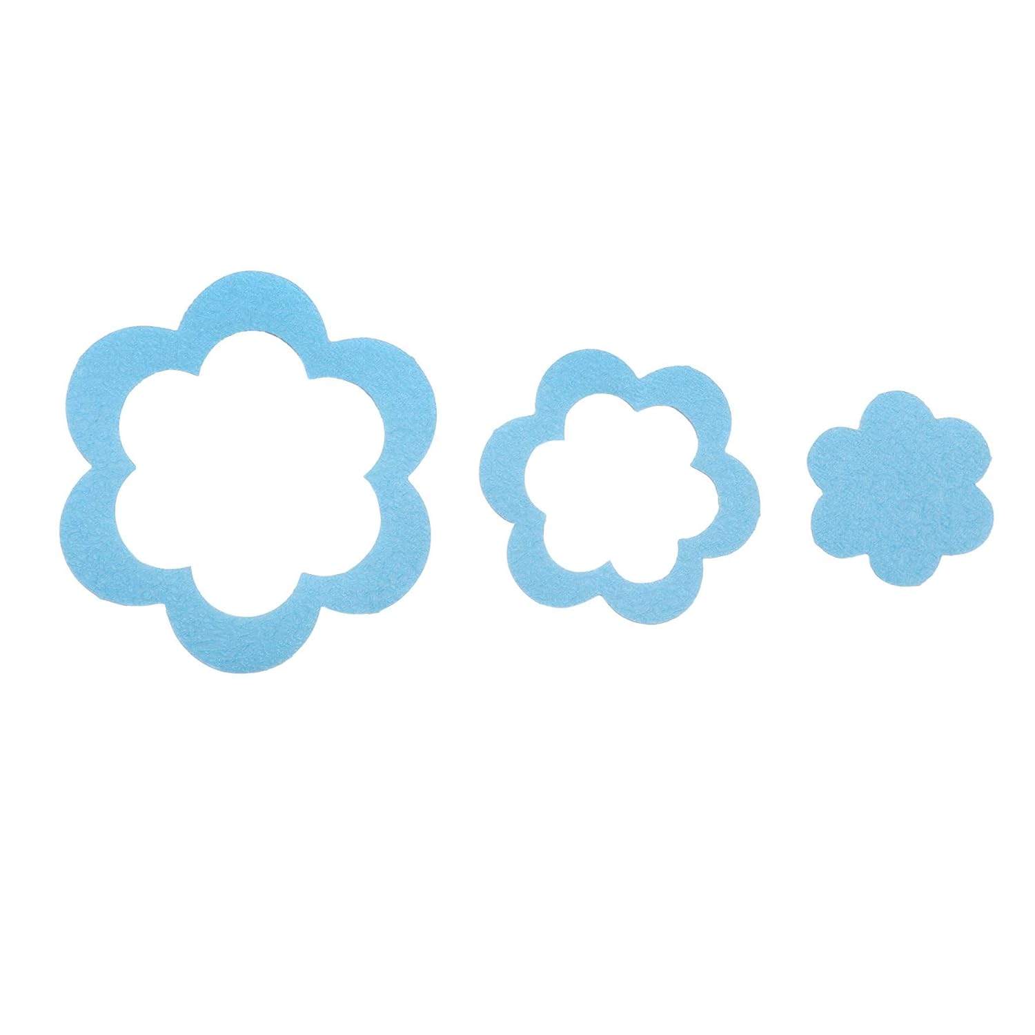 SlipX Solutions Adhesive Flower Safety Treads Add Non-Slip Traction to Tubs, Showers & Other Slippery Spots - Design Your Own Pattern! (Blue, 21 Count, Reliable Grip)