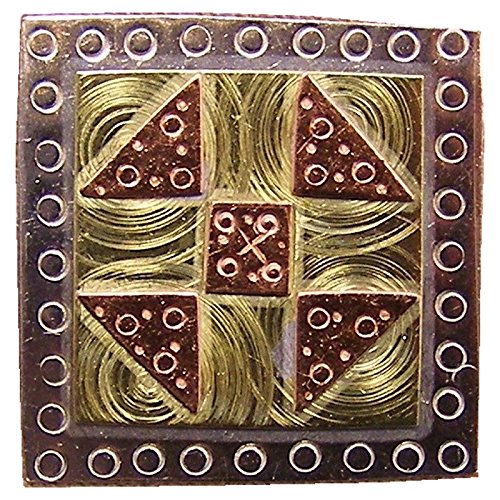 Shoo Fly Quilt Block Needle Nanny Magnetic Needle Minder Holder, Brooch