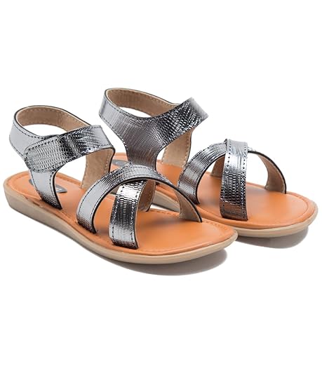 girls grey sandals