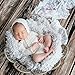 Custom Photo Props, Faux Fur Newborn Photography Basket Stuffer Prop, 20 Inches by 32 Inches, Lamb Lullaby Soft Cream