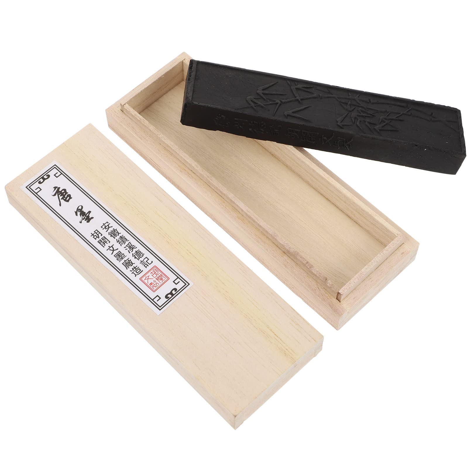 1Pc Black sumi Ink Stick Chinese Calligraphy and Painting Traditional Ink Strip for Writing Smooth Edges Dense and Delicate, Ideal for Beginners and Art Enthusiasts