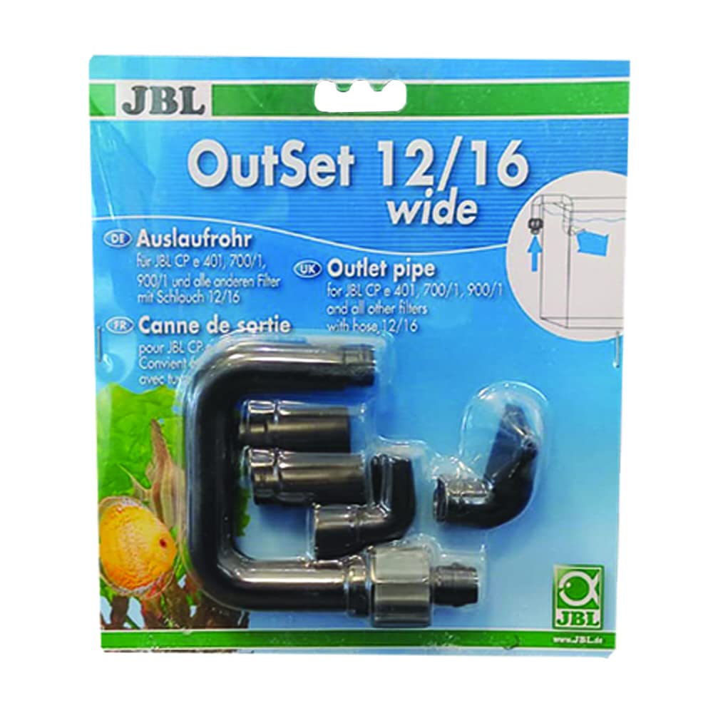 JBL OutSet wide 12/16 CristalProfi e4/7/901,2, Water return set with wide jet pipe for external aquarium filters