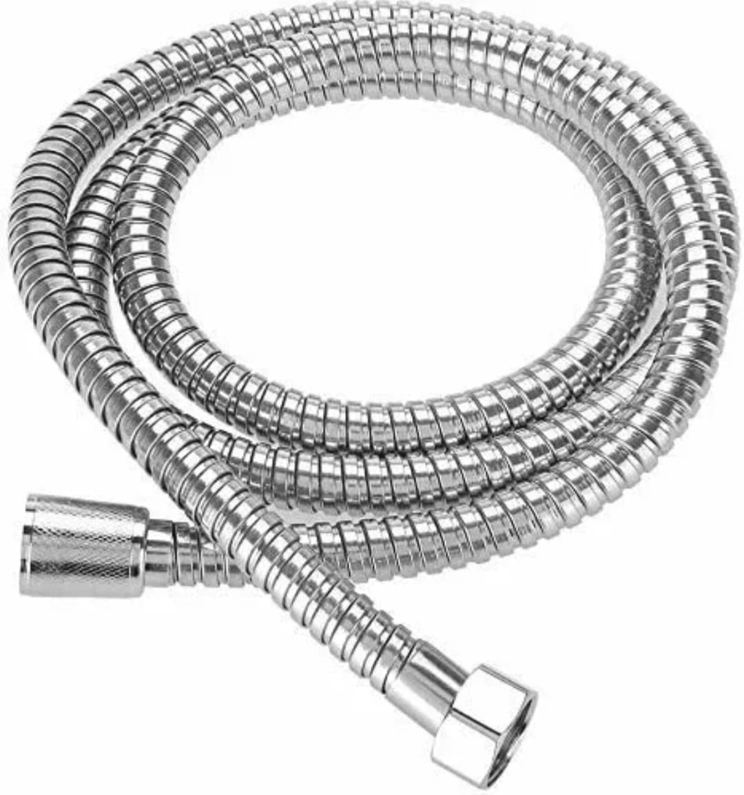 Shower Hose 1.5M Long Shower Hoses Stainless Steel Chrome Shower Pipe Replacement Shower Cable by VapourOn (1.5M)