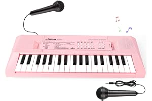 TWFRIC Electronic Piano Keyboard 37 Key Piano for Kids Keyboard Piano with Microphone Learning Musical Toys for 3 4 5 Year Old Boys Girls Birthday Gifts Age 3-5