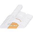 Kids Plastic Hangers 60 Packs, Baby Clothes Hangers for Closet Non-Slip Toddler Hangers for Infant Child Clothing, Small Children Hangers for Pants Coats Skirts (White, 60 Packs)