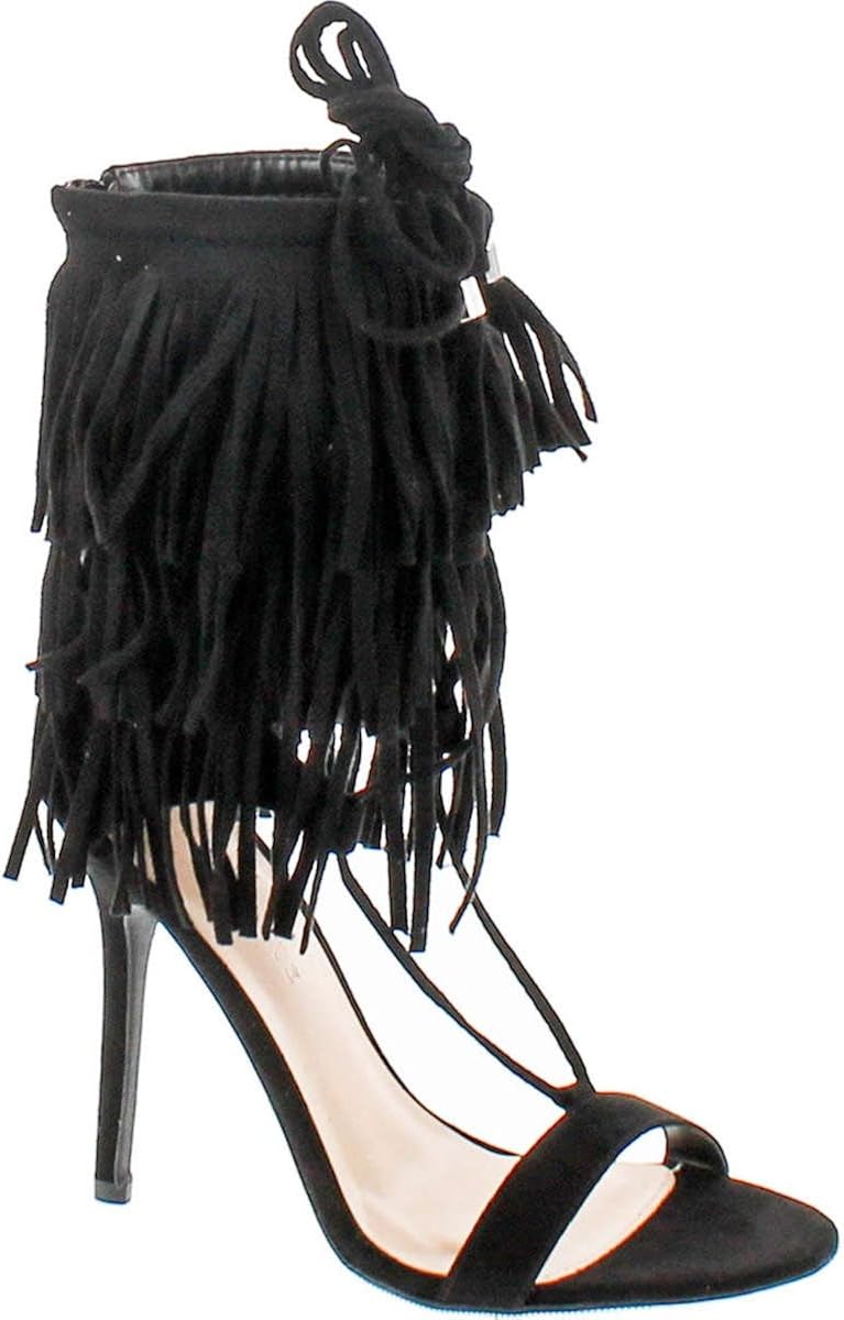 other stories tassel lace up boots