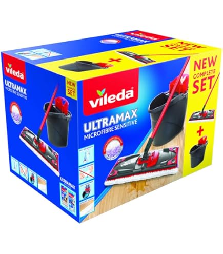 Vileda Turbo Microfibre MOP Bucket Set With 2in1 Refill Floor