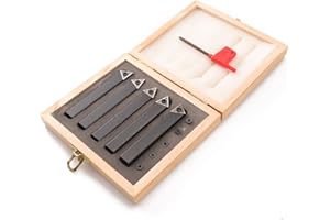 Oudtinx 5PCS Indexable Carbide Turning Tools Set 1/2"