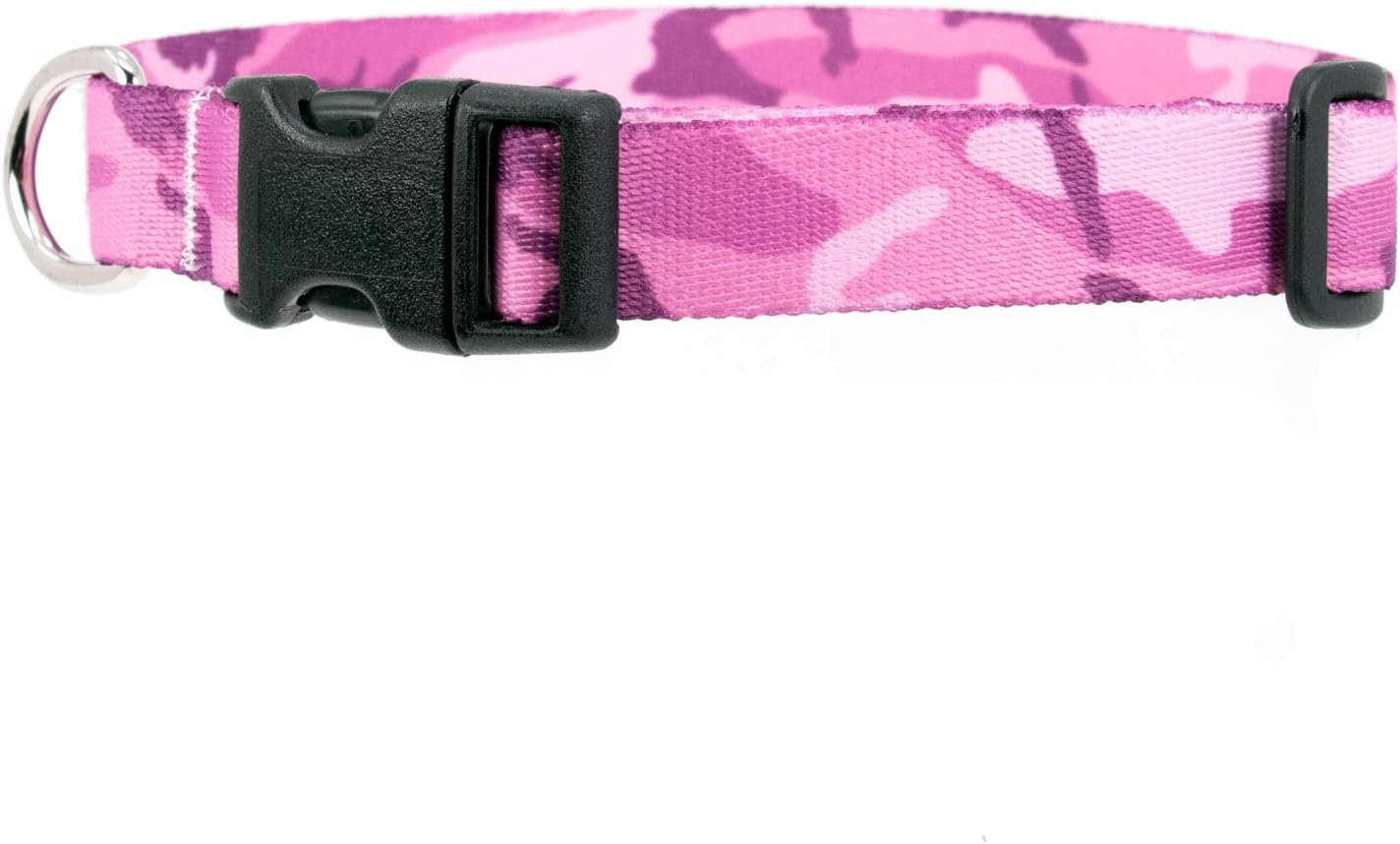 Buttonsmith Pink Camo Dog Collar Fadeproof Permanently