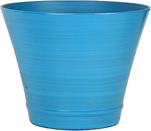 Classic Home and Garden 112D-555R 12" Doherty Pot Planter, Grained Sky Blue