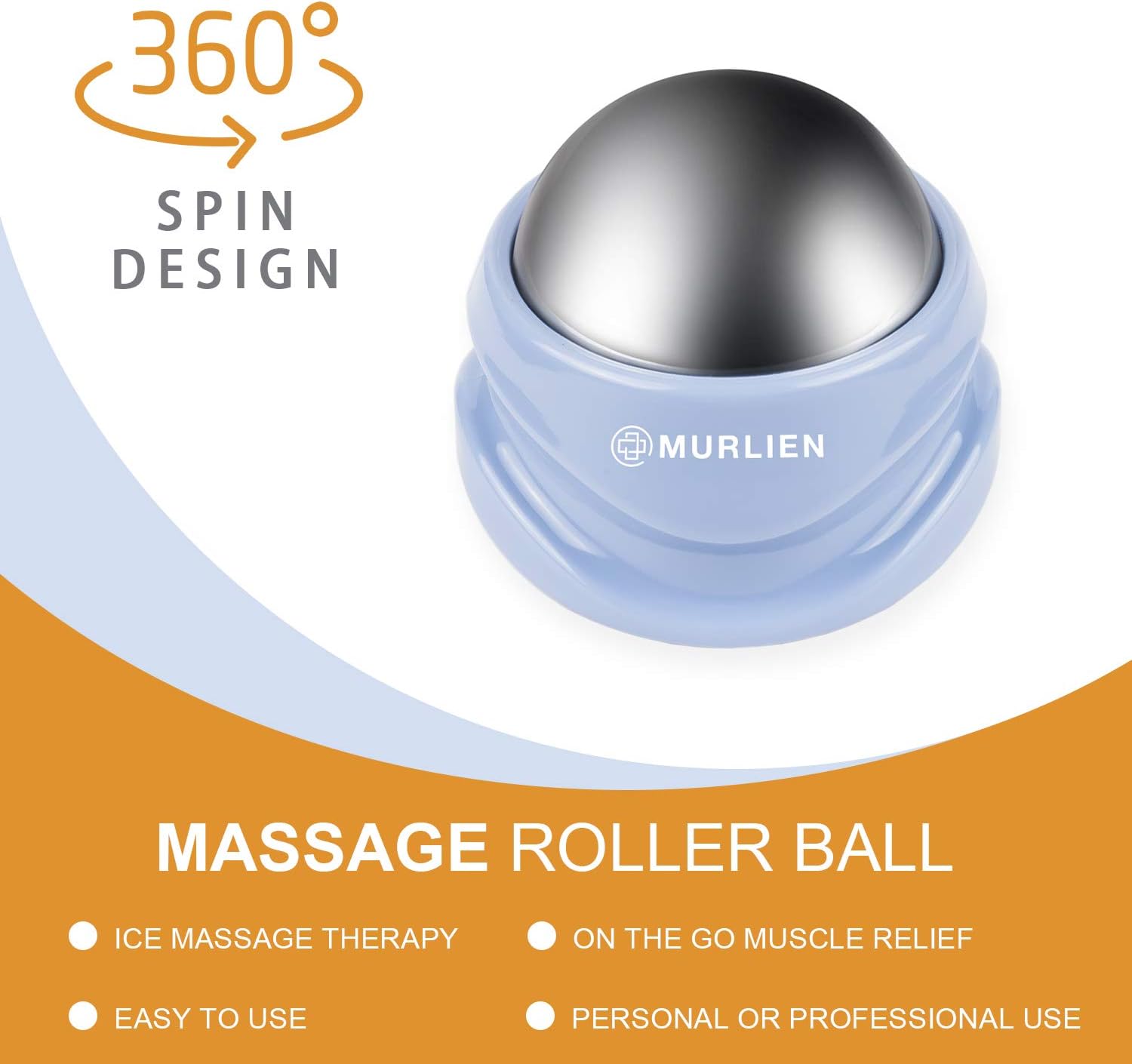 MURLIEN Ice Therapy Massage Roller Ball, Manual Massager for Trigger